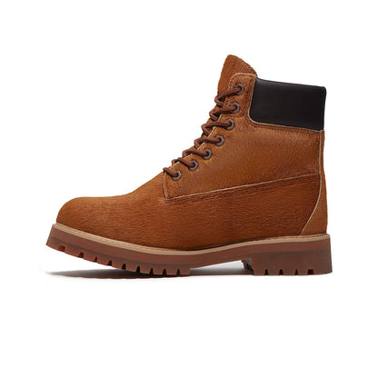 6 INCH LACE UP BOOT-STAC | MED BROWN