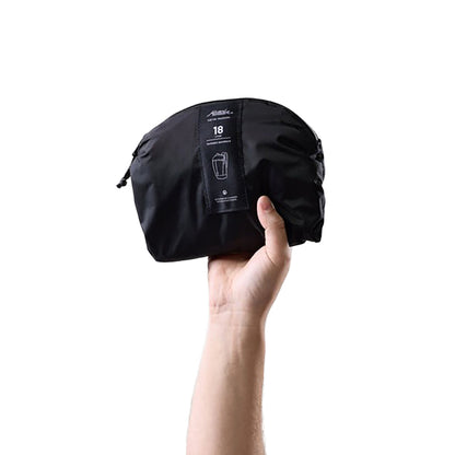18L ZIPPER PACKABLE BAG | BLACK