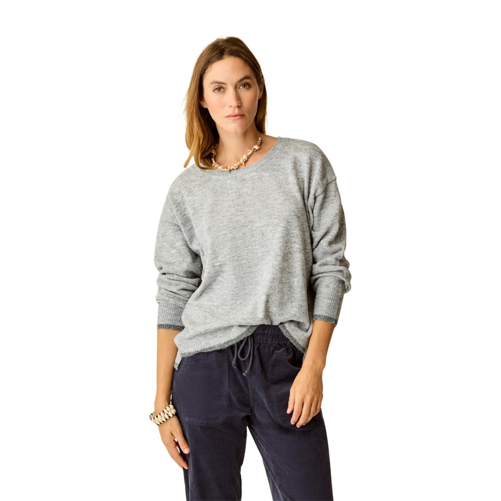 DRUE FUZZY SWEATER | 020-GREY
