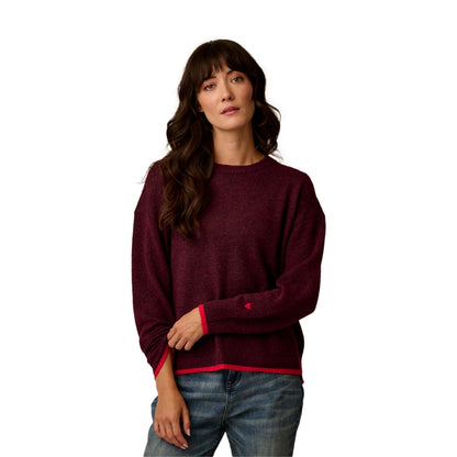 DRUE FUZZY SWEATER | 627-SANGRI
