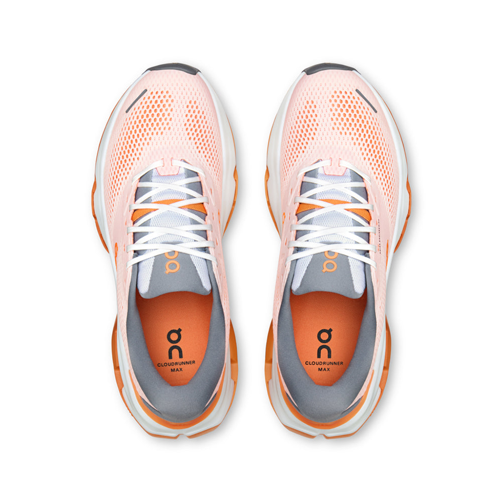 On M Cloudrunner 3 Max Running Shoes in White Color