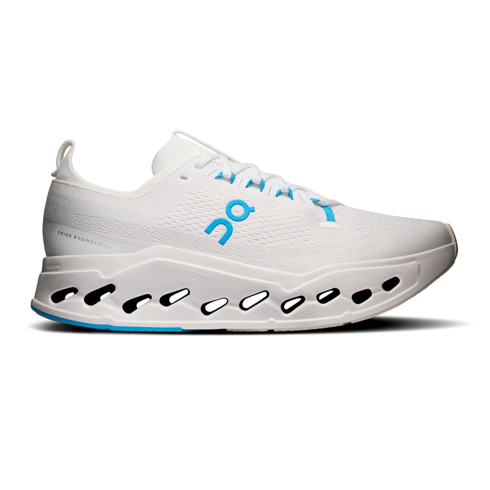 On M Cloudsurfer Max Running Shoes in White Color