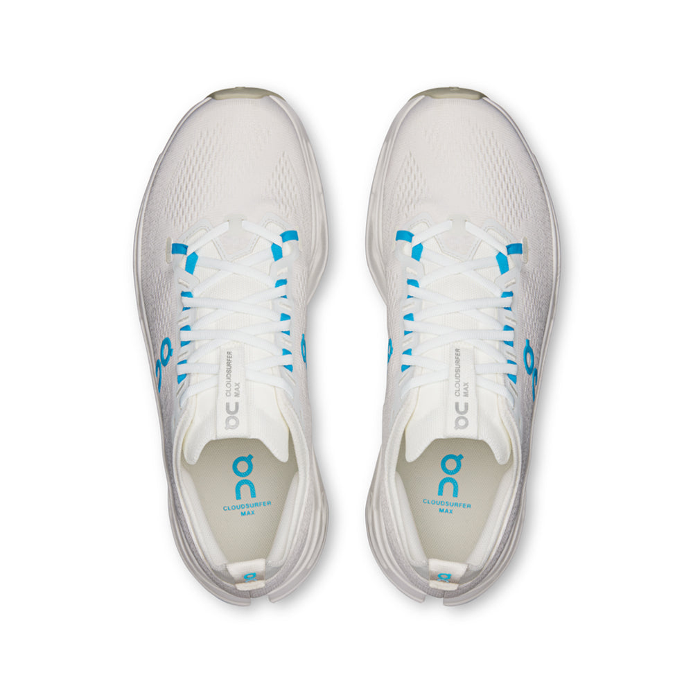 On M Cloudsurfer Max Running Shoes in White Color
