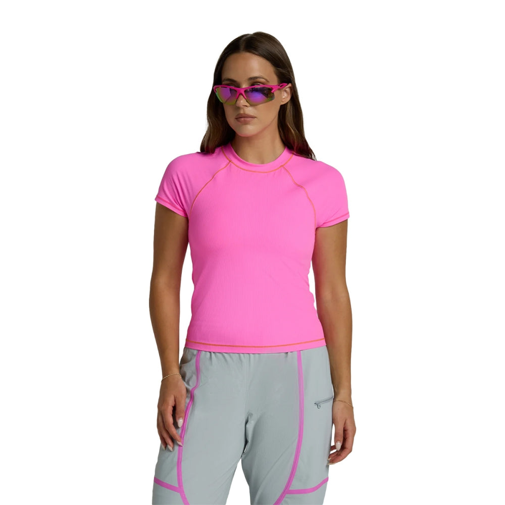 Seniq Oasis UV Protect Short Tops in Pink Color