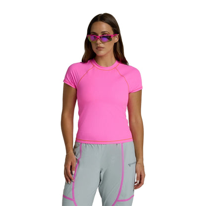 Seniq Oasis UV Protect Short Tops in Pink Color