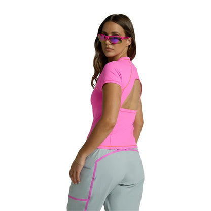 Seniq Oasis UV Protect Short Tops in Pink Color
