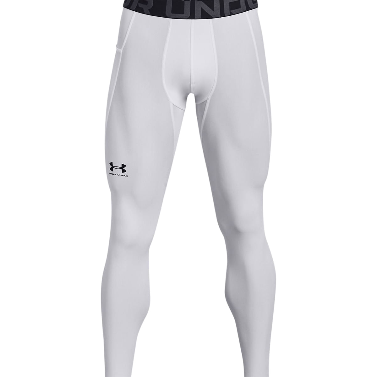 Under Armour Mens Hg Armour Legging Pants in White Color