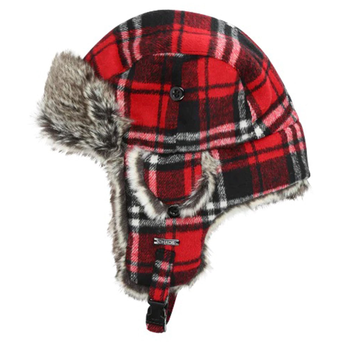 Chaos Kids Muscle Kids Trapper Winter Hats in Red Color
