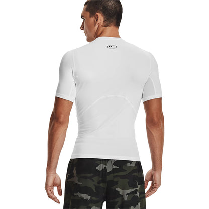 Under Armour Mens Hg Armour S/S Tops in White Color
