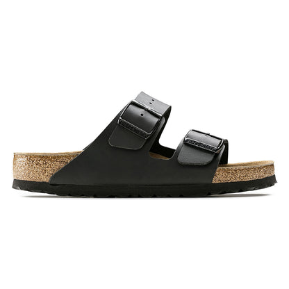 Birkenstock Mens Arizona Sfb Blk Bf Reg Sandals in Black Color