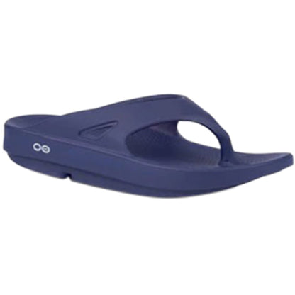 Oofos Unisex Oofos Thong Sandals Footwear Accessories in Blue Color