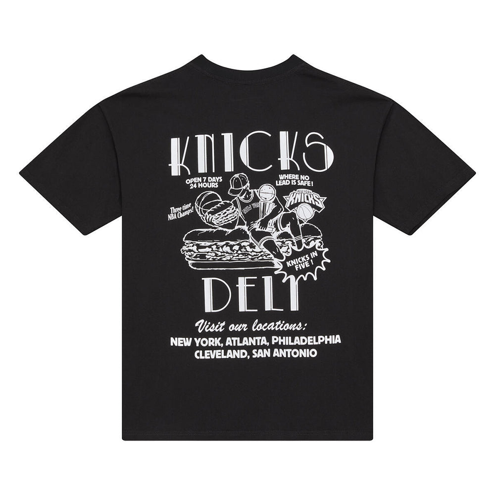 Mitchell And Ness new york knicks Deli short sleeve Fan Apparel in Black Color