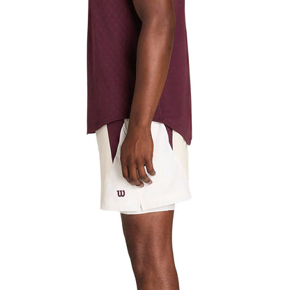 Wilson M Rush Rally Short 6In Shorts in White Color