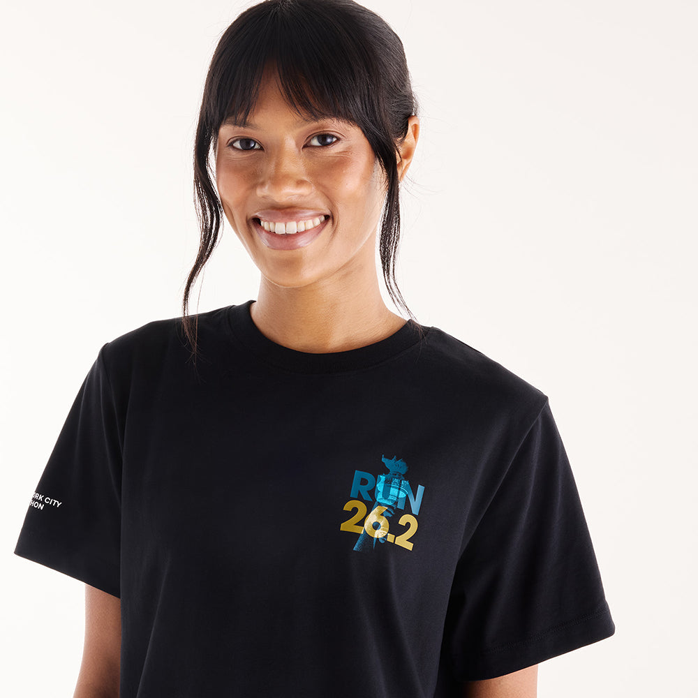 W NYCM GRAPHIC T SHIRT | BK-BLACK