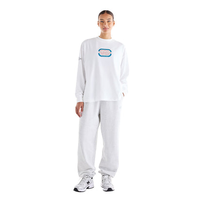 W NYCM GRAPHIC LS T-SHIR | WT-WHITE