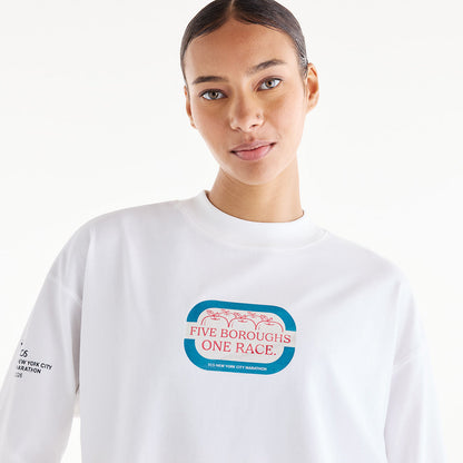 W NYCM GRAPHIC LS T-SHIR | WT-WHITE