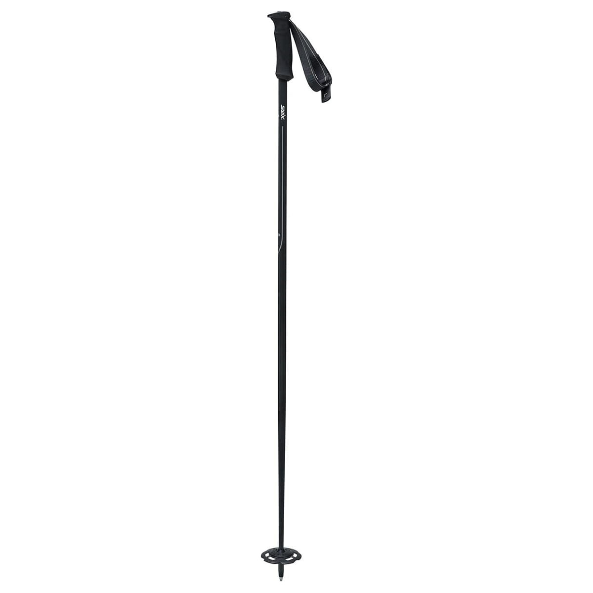 Swix Unisex Elite Line Silver Ski Poles in Black Color
