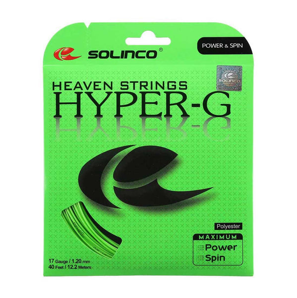 Solinco Hyper-G Tennis String - 17 G | 17 LIME – Paragon Sports