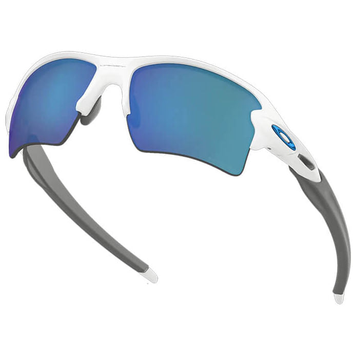 Oakley Mens Flak 2.0 Xl Polishd White Accessories in Blue Color