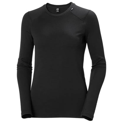 W LIFA MERINO MEDIUM CRE | BLACK