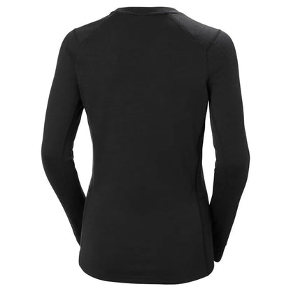 W LIFA MERINO MEDIUM CRE | BLACK