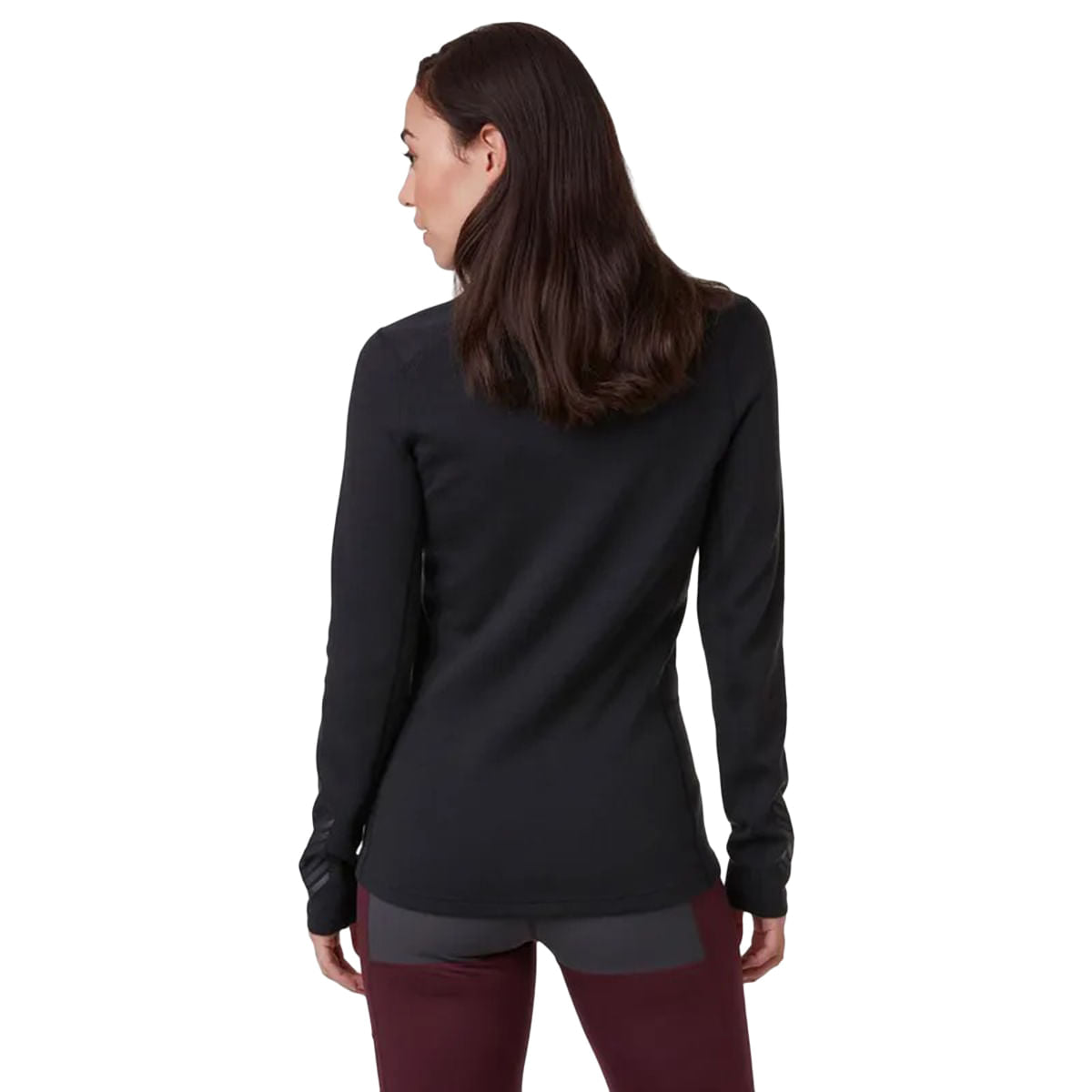 W LIFA MERINO MEDIUM CRE | BLACK