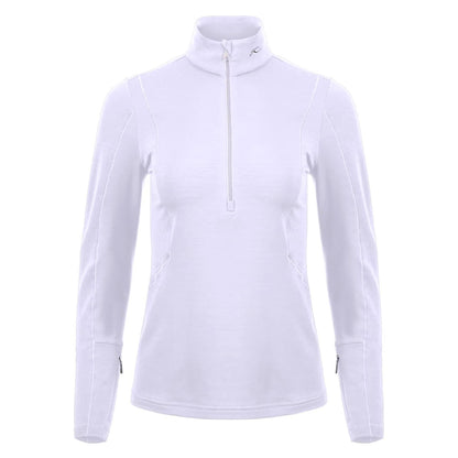 TRACE MIDLAYER 1/2 ZIP | WHITE