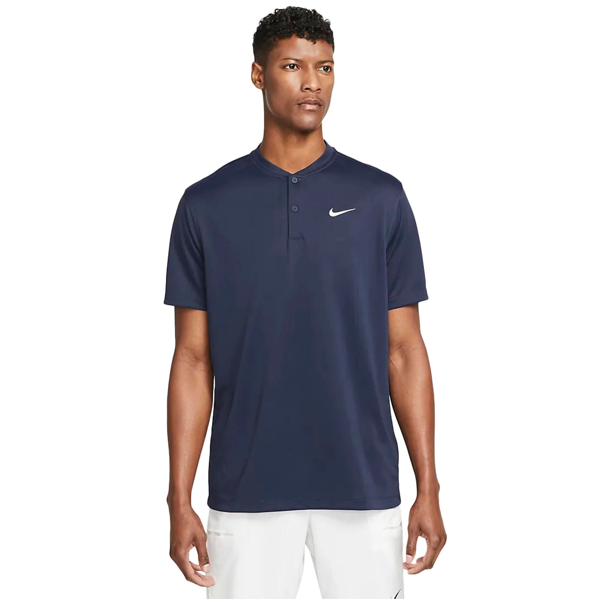 Nike Mens Blade Polo Tops in Blue Color
