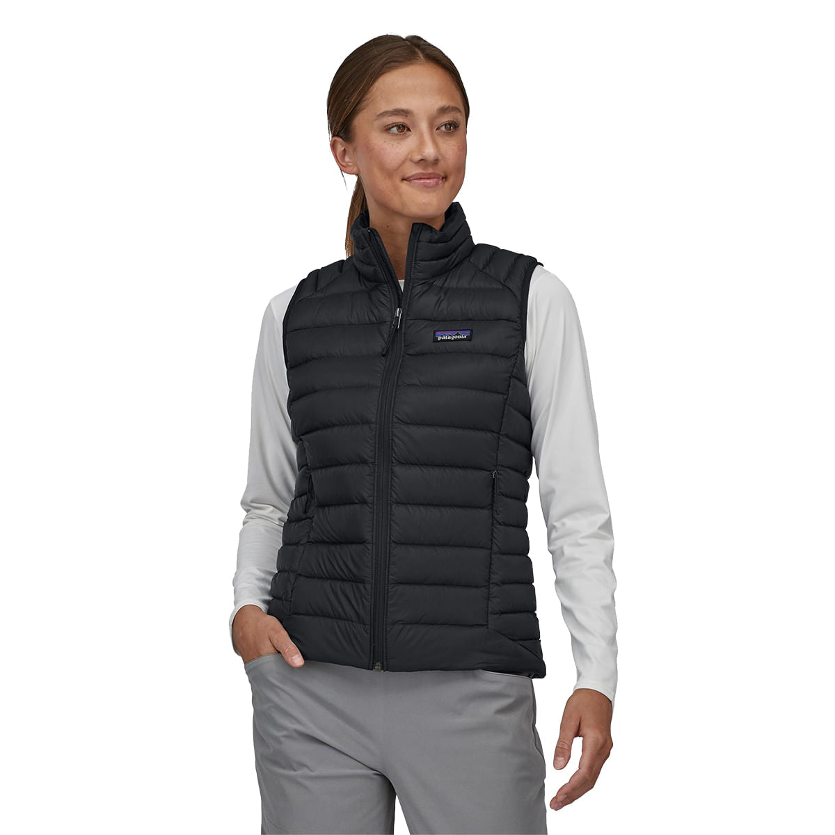 W'S DOWN SWEATER VEST | BLK-BLACK