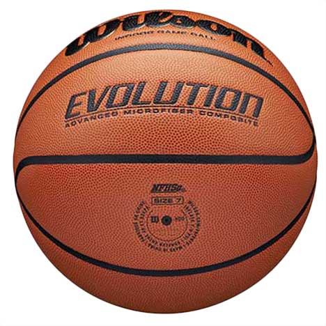Wilson Unisex Evolution Game Ball Basketballs in Brown Color