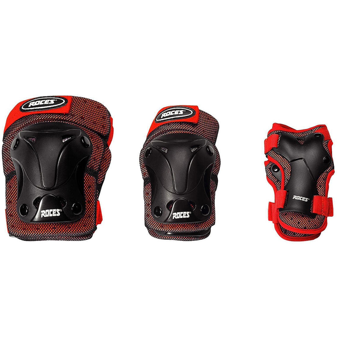 Roces Kids Ventilated 3 Pack-Kids in Black Color