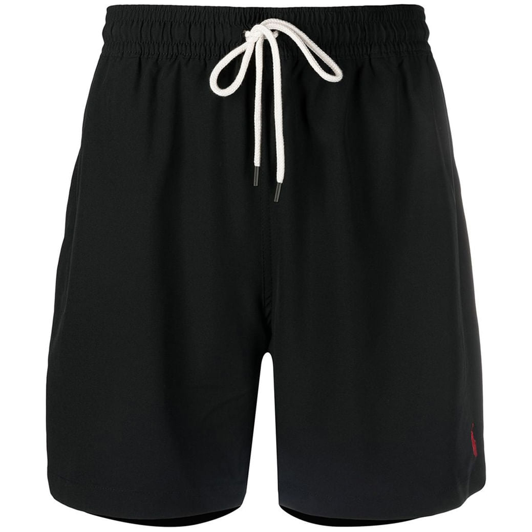 Polo Ralph Lauren Mens Traveler Swim Trunk Swimsuits in Black Color