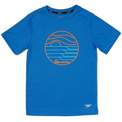 S/S GRAPHIC SWIM SHIRT | 400-BLUE