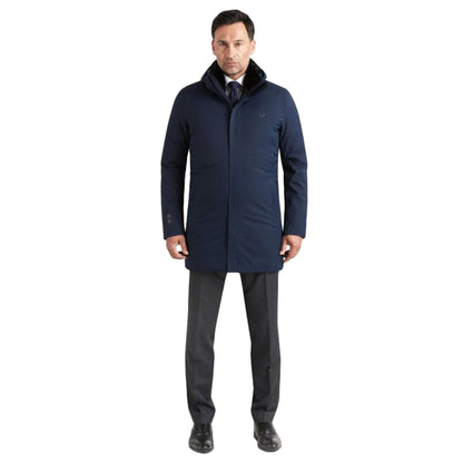 Ubr Mens Redox Parka Midlayer in Blue Color