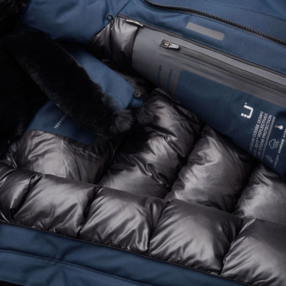 Ubr Mens Redox Parka Midlayer in Blue Color