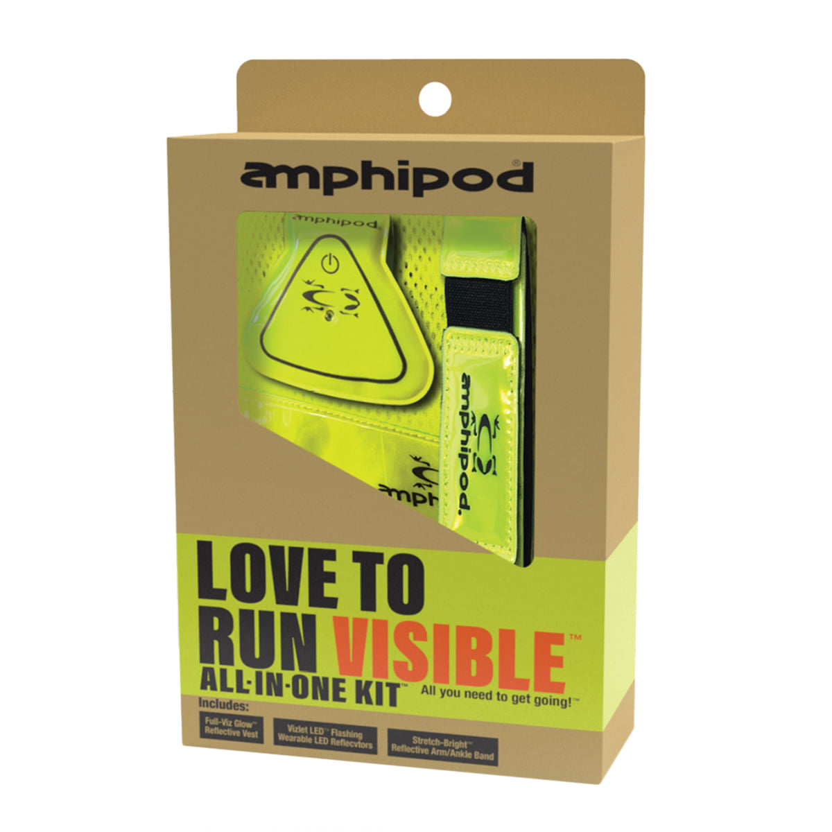Amphipod Love To Run Visible Kit Running Accessories in Yellow Color