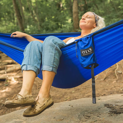 Eagles Nest Outfitters Doublenest Hammock Camping Accessories in Blue Color