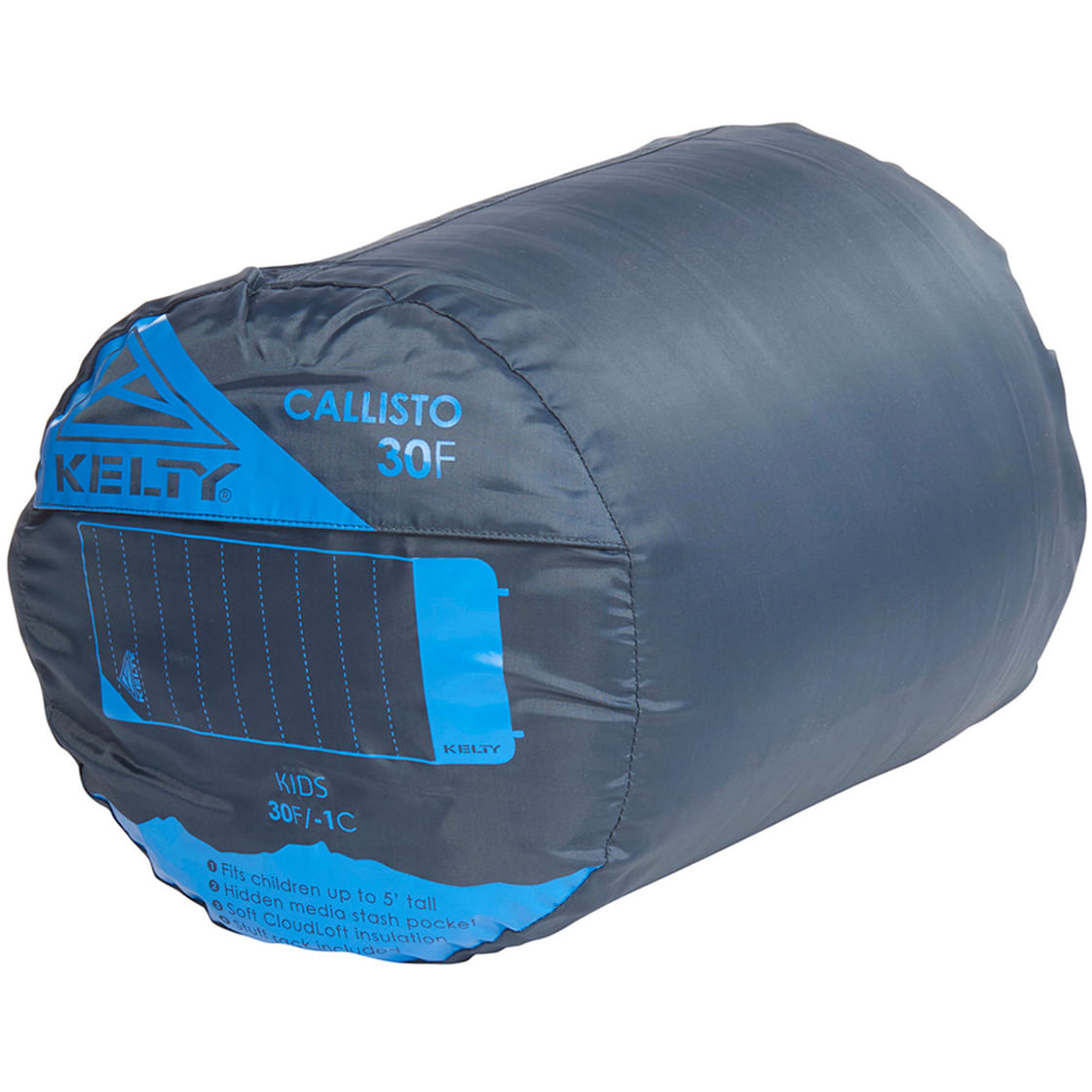 Kelty Kids Callisto Kids 30 Deg Sht Sleeping Bags in Blue Color