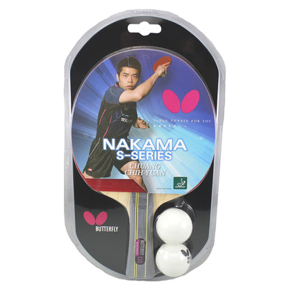 Butterfly Table Tennis Nakama S-10 Table Tennis Racquets in Multi Color