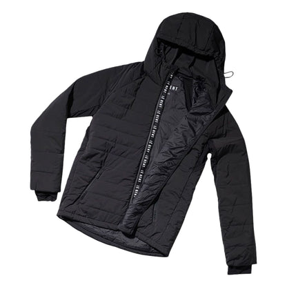 Le Bent Mens Pramrou Insult Hooded Jackets in Black Color