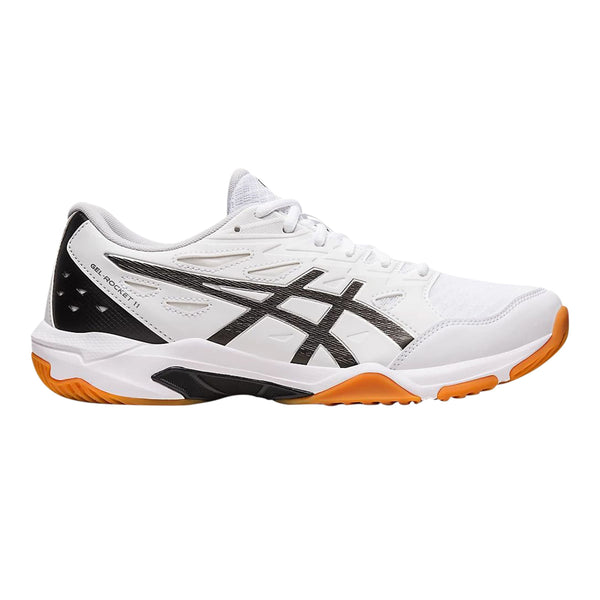 Asics Mens Gel Rocket 11 Shoes | WHITE – Paragon Sports display picture 1