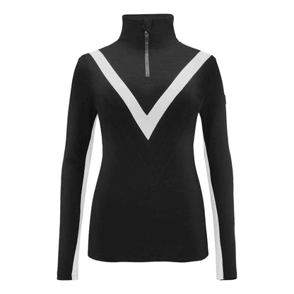 CHEVRON ZIPUP WOMEN | BLACK