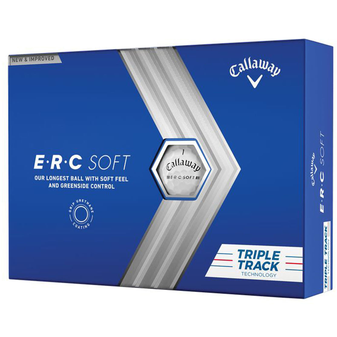 Callaway Golf Erc Soft Trpl Track 23 Golf Balls in White Color