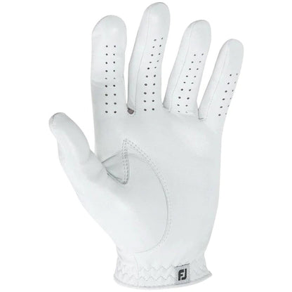 Footjoy Mens Countour Flx Glove Rh Golf Gloves in White Color