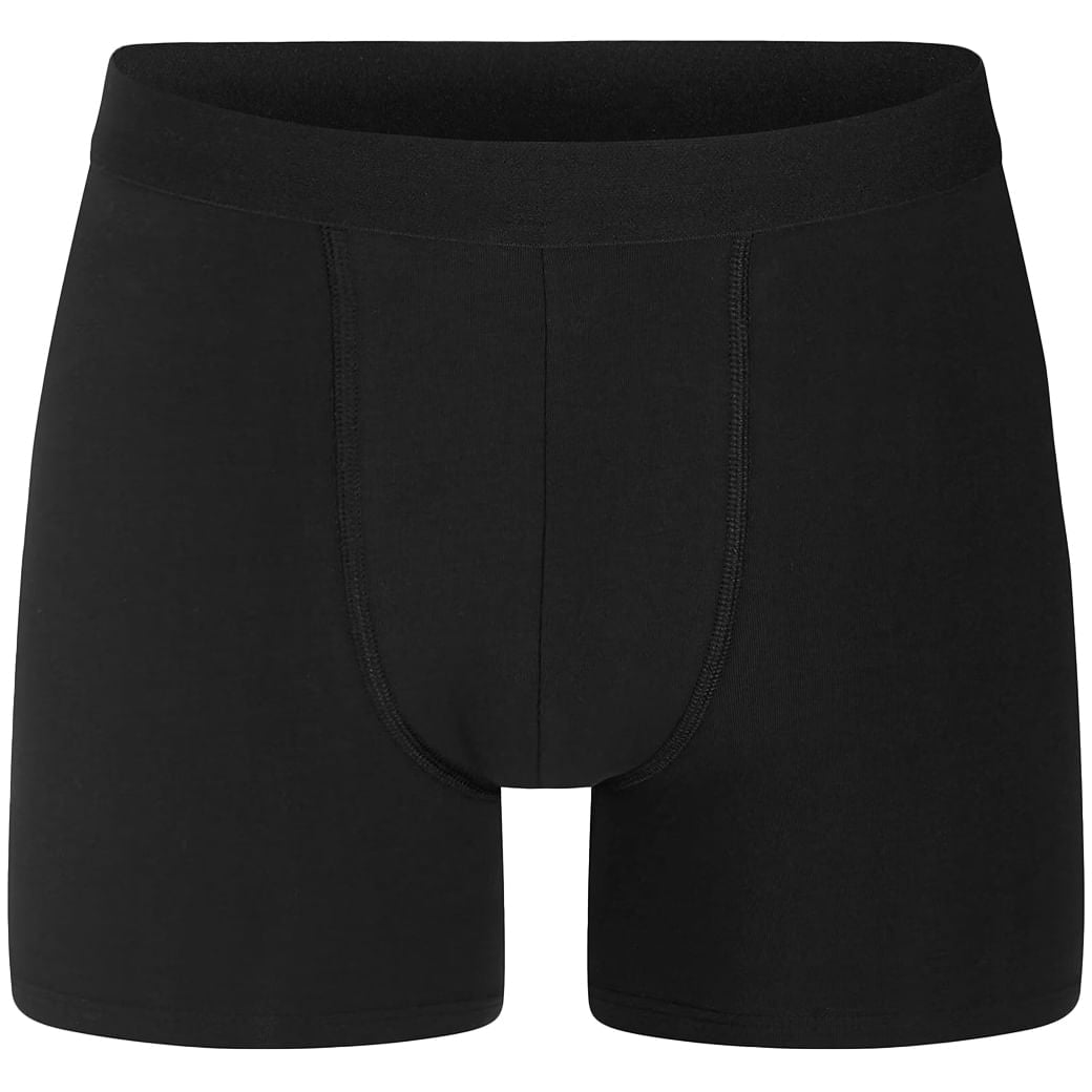 Bread & Boxers Mens 3Pk Boxer Brief X Long Underwear in Black Color