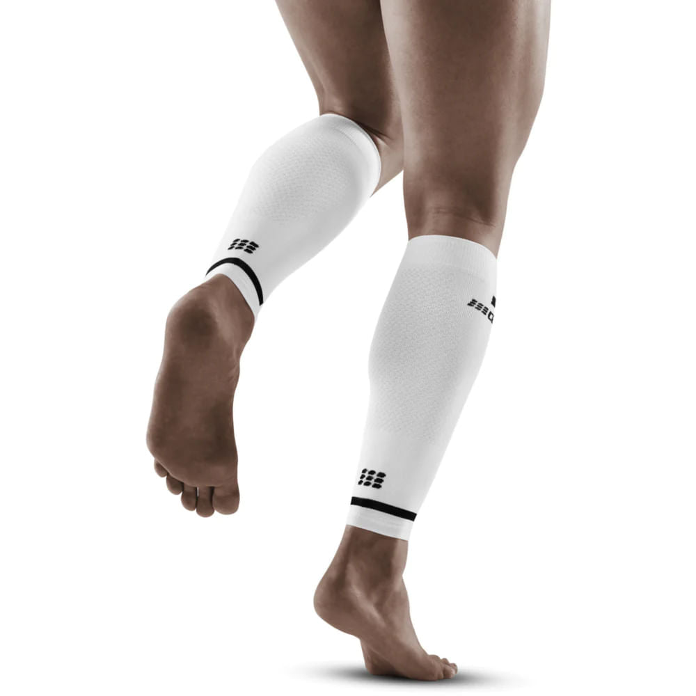 Cep Mens 4.0 Comp.Calf Sleeve in White Color