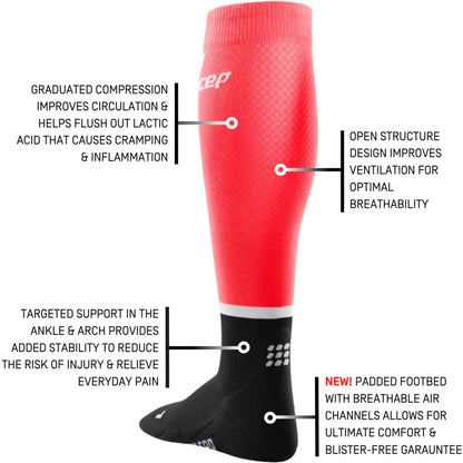 WMS 4.0 COMP.RUN SOCKS | PINK/BLACK
