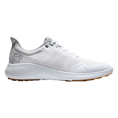 Footjoy Mens Flex Golf Cleats in White Color