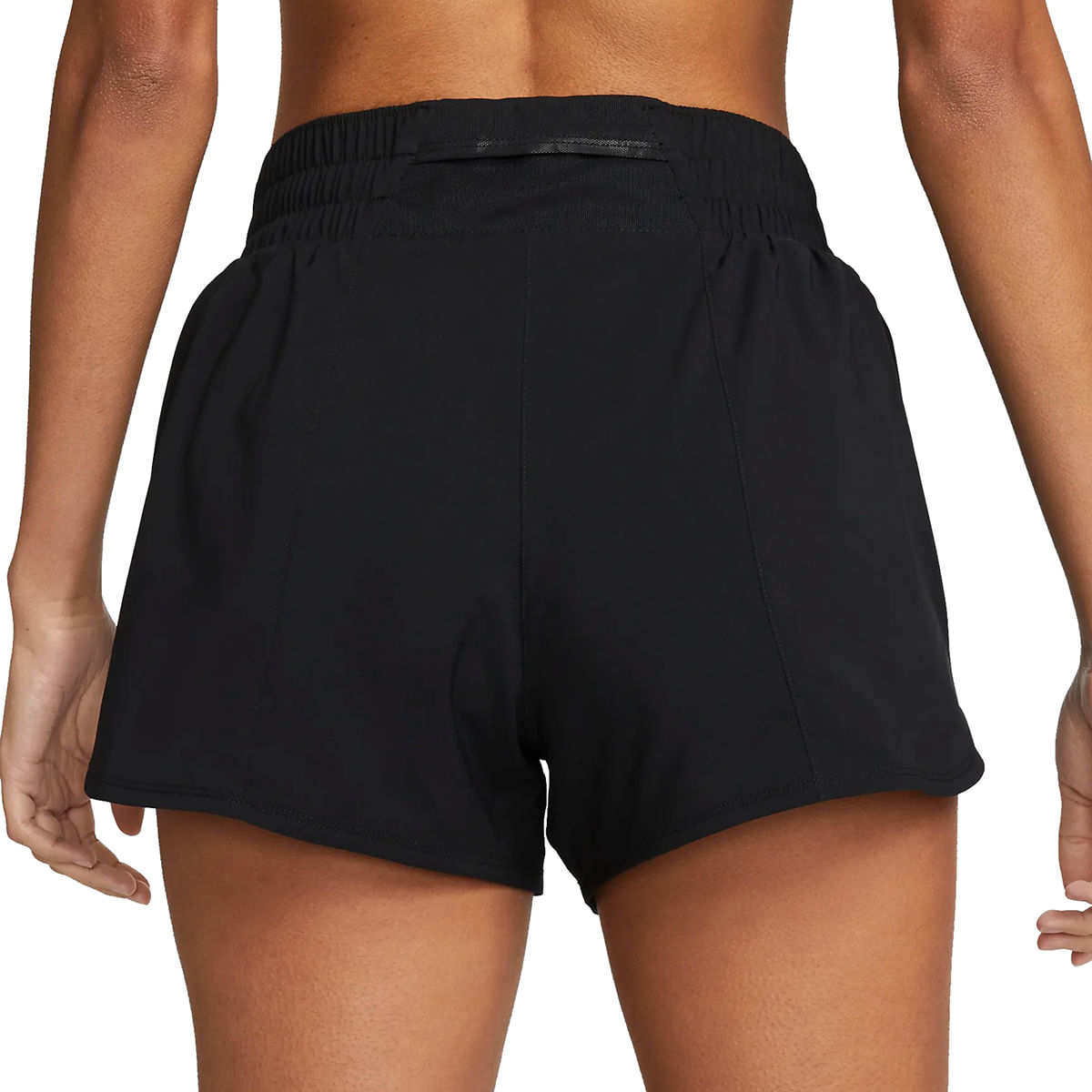 Nike Womens Df One Mr 3In Bl Shorts in Black Color