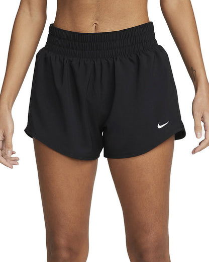 Nike Womens Df One Mr 3In Bl Shorts in Black Color